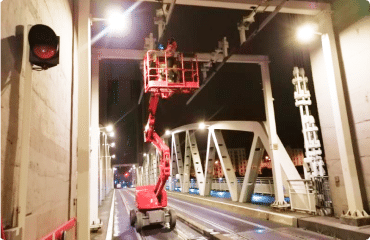 travaux voie ferrovière sur pont g-catline entreprise de maintenance caténaire