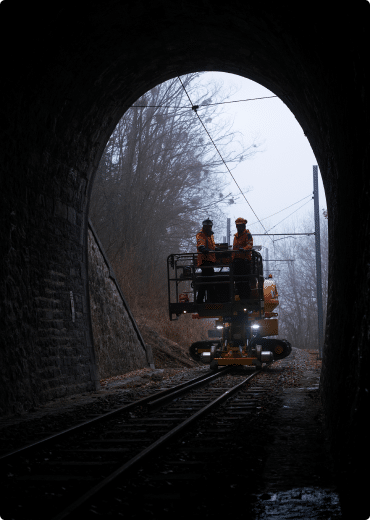 travaux tunnel maintenance caténaire et élagage ferroviaire g-catline entreprise de maintenance caténaire